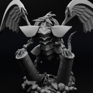 Yugioh winged dragon of ra and marik statue