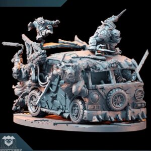 Orc Ninja Van 3D printed sci-fi vehicle