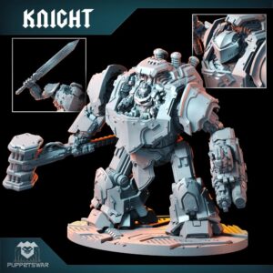 Exorcist Battle Walker Knight 3D printed sci-fi miniature